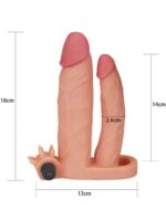 Dupla vibro navlaka za penis - Pleasure - Image 3