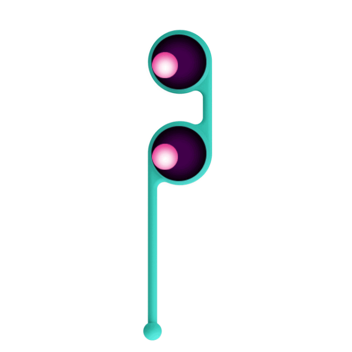 Vaginalne Kegel kuglice od silikona - Tghten Up III Green - Слика 4