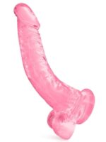 Mekani prozirni dildo - Pure Jelly Pink 18.5 cm - Image 2