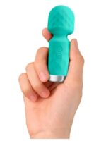 Klitoralni punjiv vibrator - Mini Wand Zeleni - Image 2