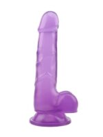 Ljubičasti realistični dildo - Hi-Ruber 19.5 cm - Image 4