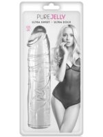 Mekani prozirni dildo - Pure Jelly Clear 17.2 cm