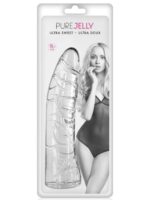 Mekani prozirni dildo - Pure Jelly Clear 18.5 cm