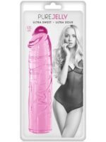 Mekani prozirni dildo - Pure Jelly Pink 17.2 cm