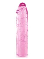 Mekani prozirni dildo - Pure Jelly Pink 17.2 cm - Image 2