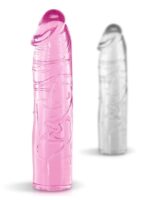 Mekani prozirni dildo - Pure Jelly Pink 17.2 cm - Image 3