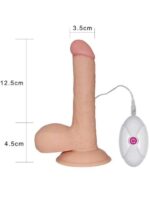 Mekani realistični vibro dildo - Ultra soft 19 cm - Image 6
