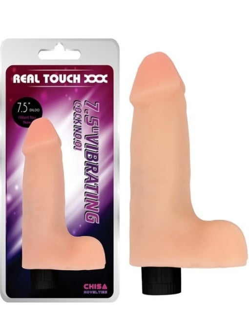 mekani-vibrator-sa-testisima-real-touch-19-cm~ Mekani vibrator sa testisima - Real Touch 19 cm - Image 1