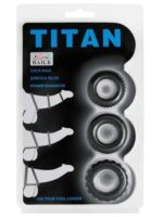 Set prstenova za penis i testise - Titan X3 Blue