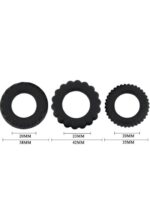 Set prstenova za penis i testise - Titan X3 Blue - Image 3