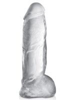 Silikonski dildo - Real Jelly Clear 22 cm - Image 2