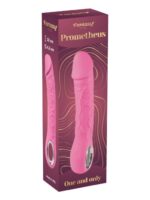 Silikonski Vibrator sa grejanjem - Prometheus Pink - Image 2