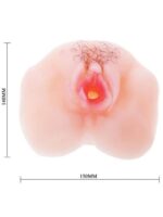 Ultra realistična vibro vagina - Dlakava - Image 5