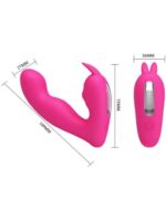 Vaginalno-klitoralni vibrator - Josephine Pink - Image 6