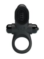 Vibro prsten za penis - Četkica Crni - Image 3