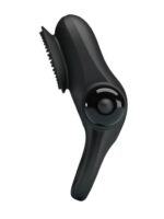 Vibro prsten za penis - Četkica Crni - Image 4