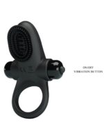 Vibro prsten za penis - Četkica Crni - Image 5