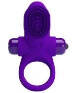 Vibro prsten za penis - Četkica Lila - Image 7