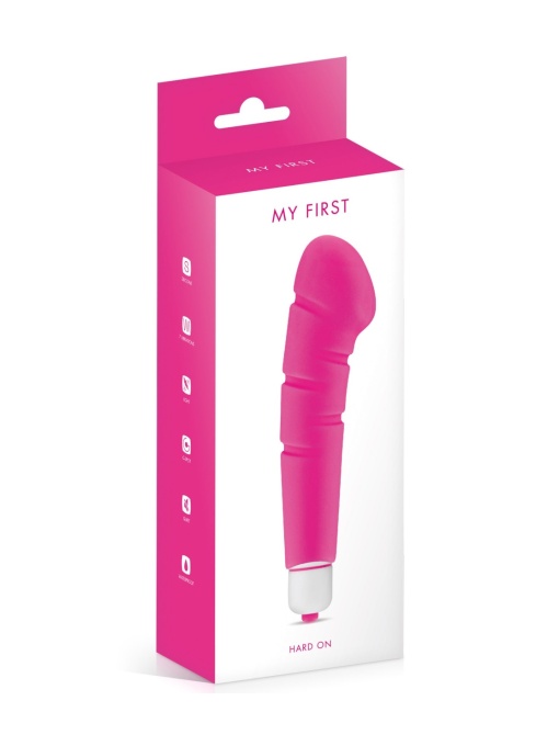 klitoralni-vibrator-od-silikona-my-first-hard-on-pink~ Klitoralni vibrator od silikona - My First Hard On Pink - Image 1