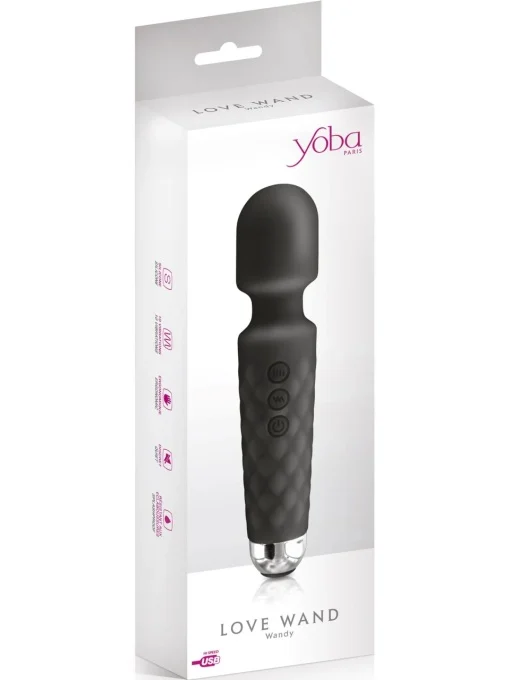 klitoralni-vibrator-punjiv-yoba-wand-crni~ Klitoralni vibrator punjiv - Yoba Wand Crni - Image 1