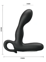 Masažer prostate silikonski punjiv - Barrack Crni - Image 6