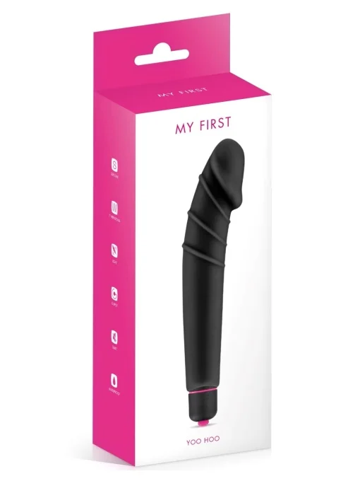 silikonski-vibrator-my-first-yoo-hoo-black~ Silikonski vibrator - My First Yoo Hoo Black - Image 1