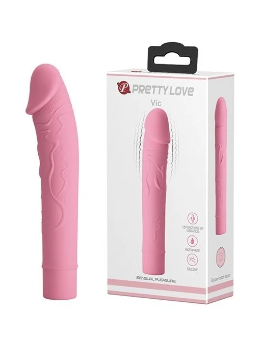 silikonski-vibrator-vic-pink~ Silikonski vibrator - Vic Pink - Image 1