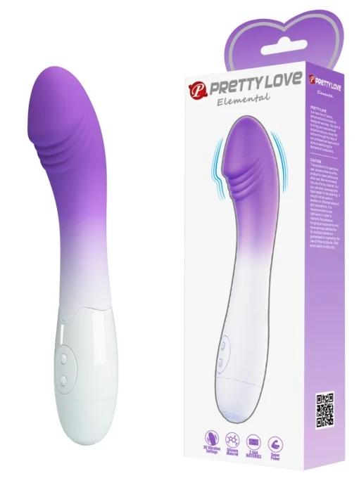 vibrator-za-g-tacku-elemental-purple-white~ Vibrator za G-tačku - Elemental Purple/white - Image 1