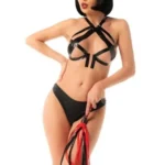 Crno-crveni bič - Black & Red Flogger 51 cm