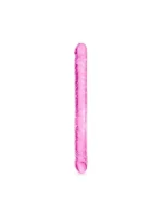 Dupli dildo - Crystal Pink 44 cm - Image 2