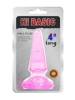 Silikonski analni plug - Hi Basic Pink
