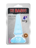 Silikonski analni plug - Hi Basic Plavi
