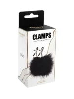 Štipaljke za bradavice pufnaste crne