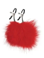 Štipaljke za bradavice pufnaste crvene - Image 2