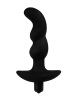 Zakrivljeni Analni Vibrator - Butt Plug Reljefni - Слика 3