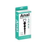 Analne kuglice od silikona u obliku Srca - Anal Beads Black