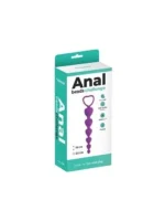 Analne kuglice od silikona u obliku Srca - Anal Beads Lila