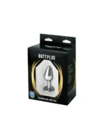 Metalni analni plug - Beli kristal veličina S - Image 3