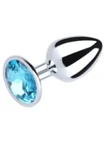 Metalni analni plug Plavi kristal - Veličina S