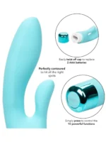 Plavi silikonski vibrator - Eden Lover - Image 4
