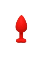 Silikonski analni plug - Srce crveni veličina S - Image 3