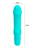 Silikonski plavi mini vibrator - Stev - Image 3