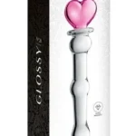 Stakleni analni dildo - Glossy Srce