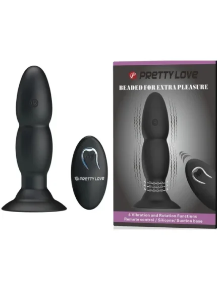 Analni vibrator od silikona na daljinski - Beaded Pleasure