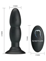 Analni vibrator od silikona na daljinski - Beaded Pleasure - Image 9