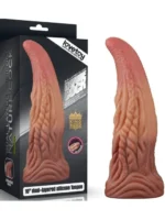 Animal Style Silikonski Dildo - Tongue Silicon Dildo 25 cm
