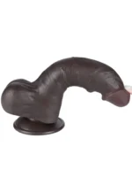 Crni realistični dildo - Sliding Skin 20 cm - Image 6