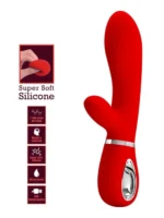 Punjivi silikonski vibrator - Thomas Red - Image 3