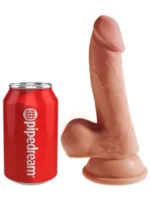 Realistični dildo sa testisima - 3D King Cock Dildo 19 cm - Image 3