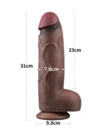 Realistični dildo XXL veličine - Dual Layer Silicon XXL Cock 31 cm - Image 8